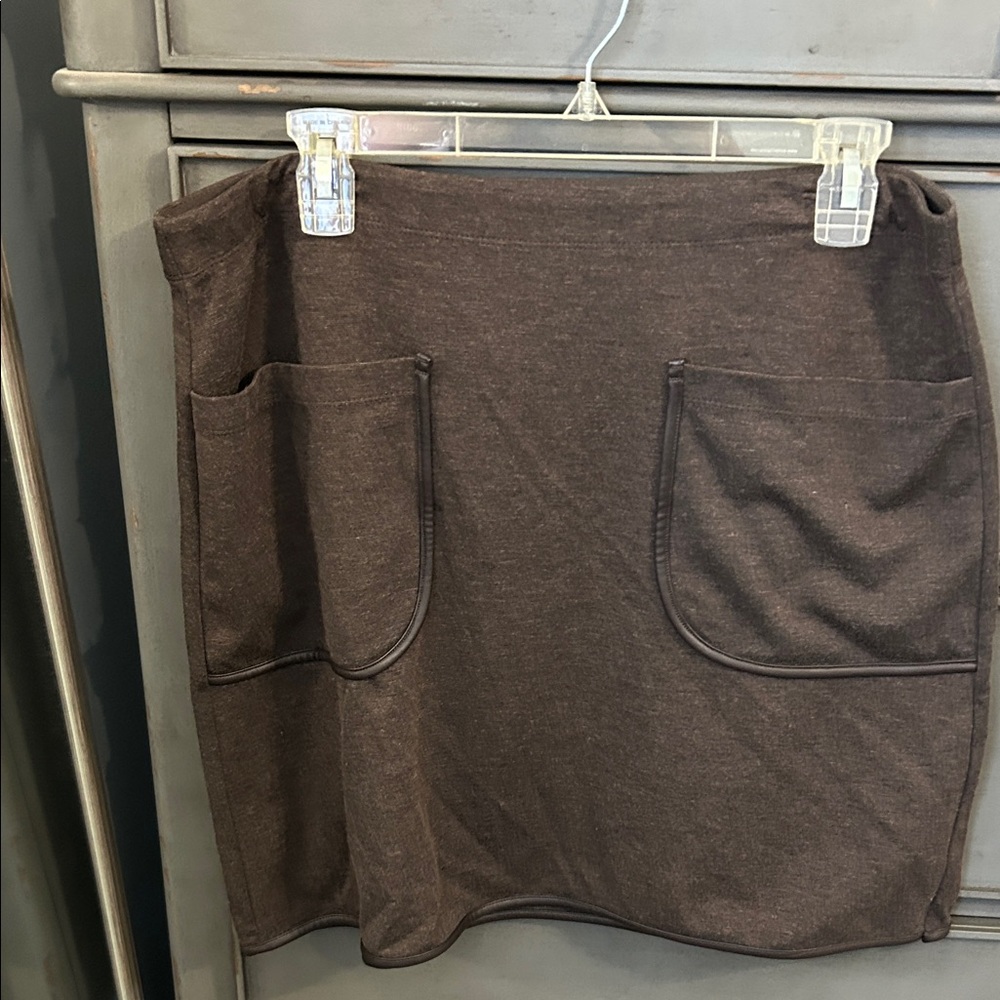 💰 3 for $20 Sophie Max Dark Brown Pencil Skirt with Pockets